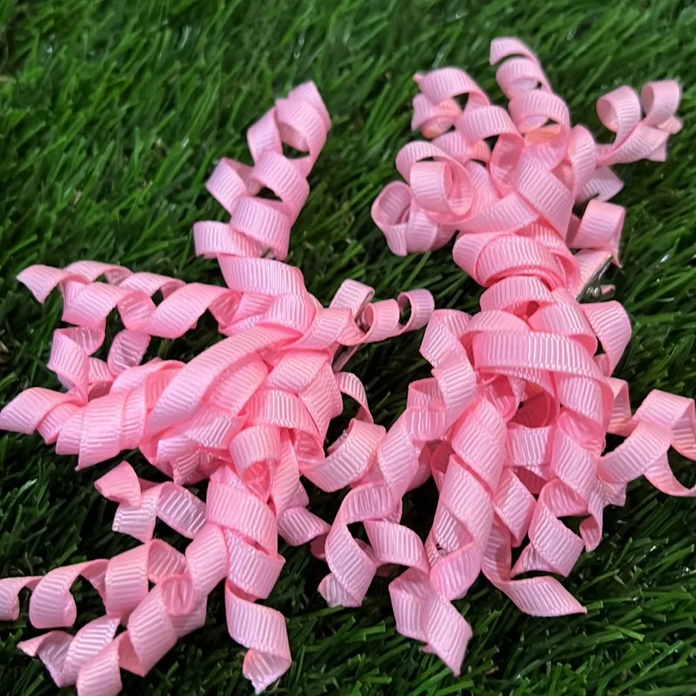 Little girls hair bow/clip lot of 9
